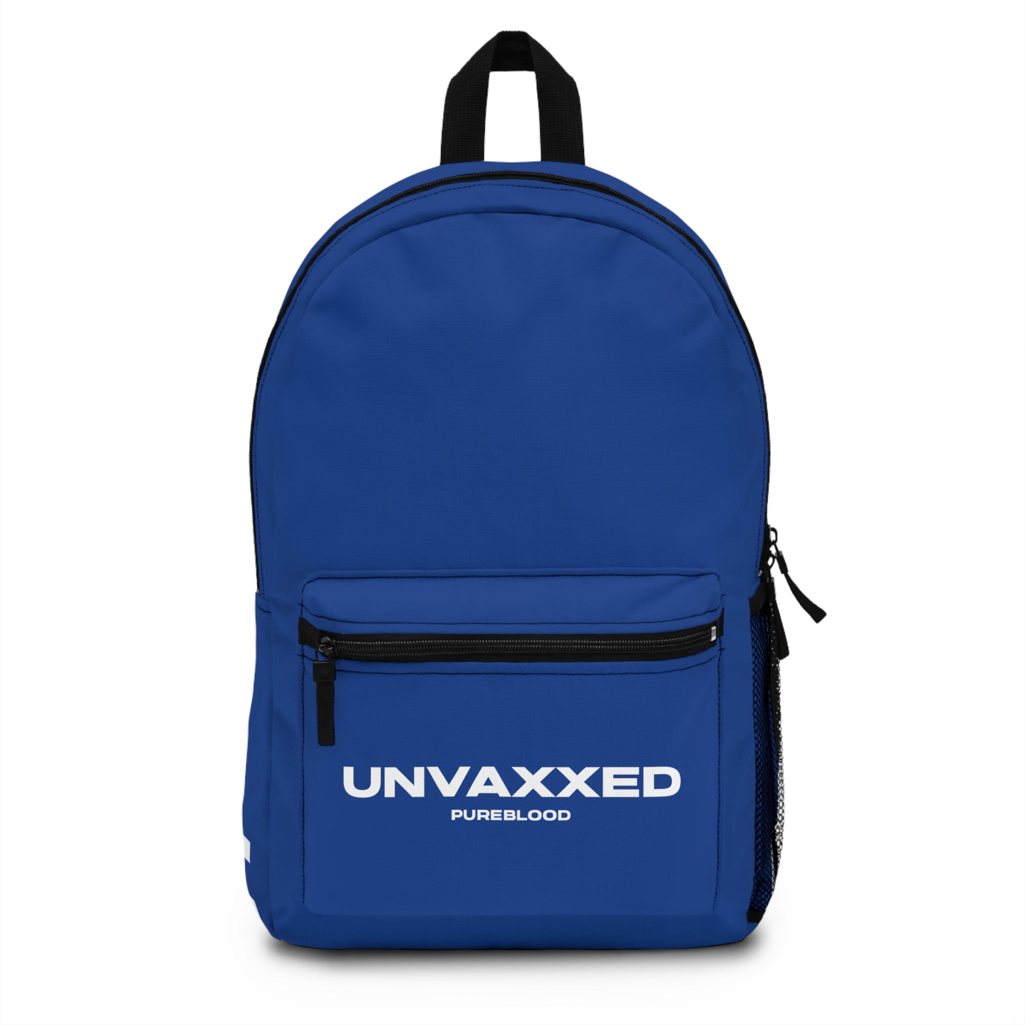 Unvaxxed Pureblood Backpack - Stylish Blue Backpack for Bold Statements