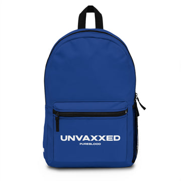Unvaxxed Pureblood Backpack - Stylish Blue Backpack for Bold Statements