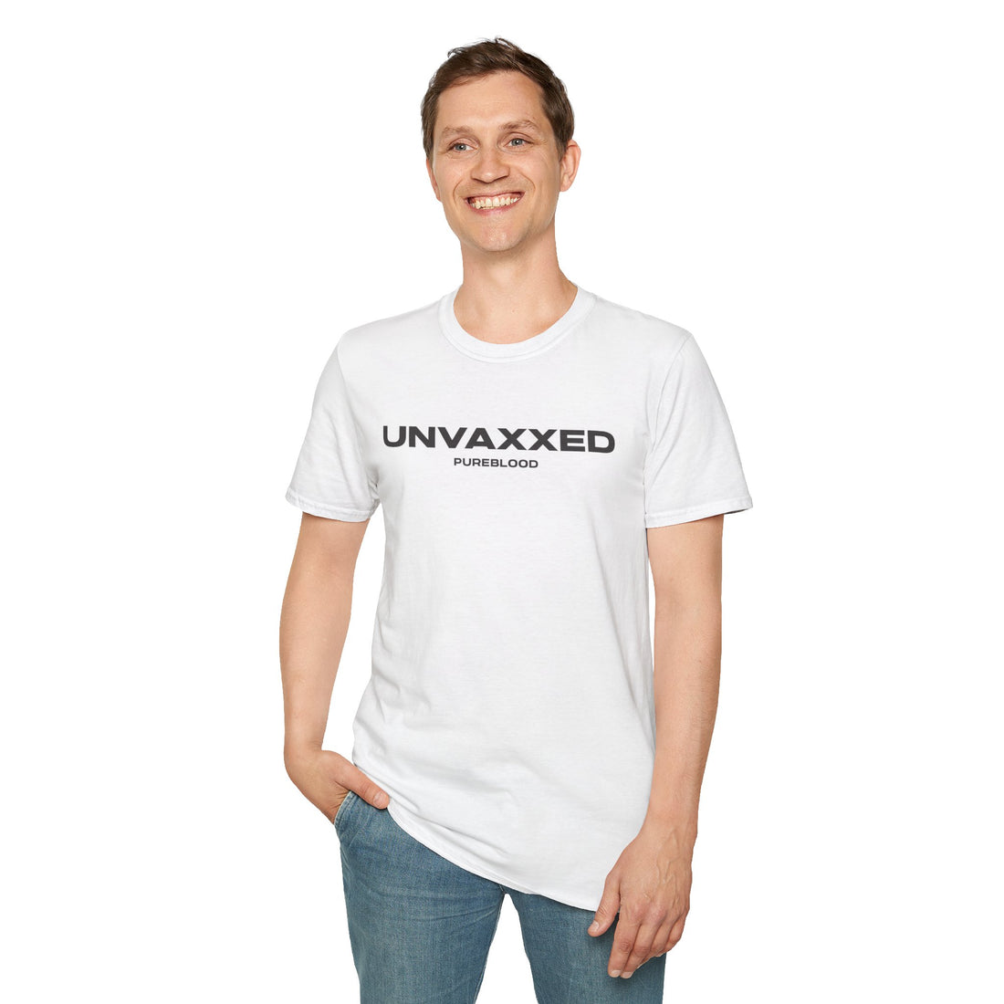 Unisex Softstyle T-Shirt - UNVAXXED Pureblood Statement Tee