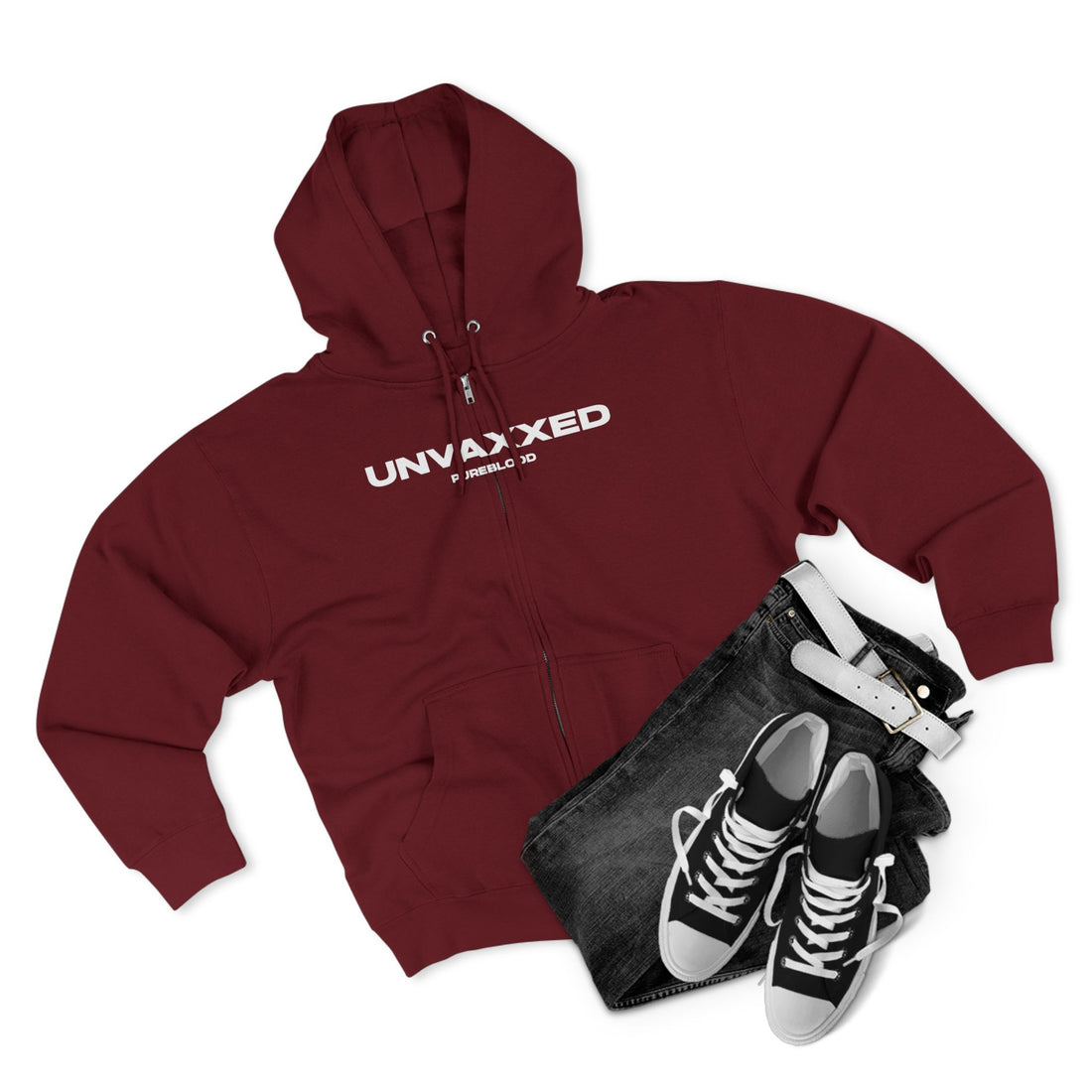 Unisex Zip Hoodie - UNVAXXED Statement Apparel