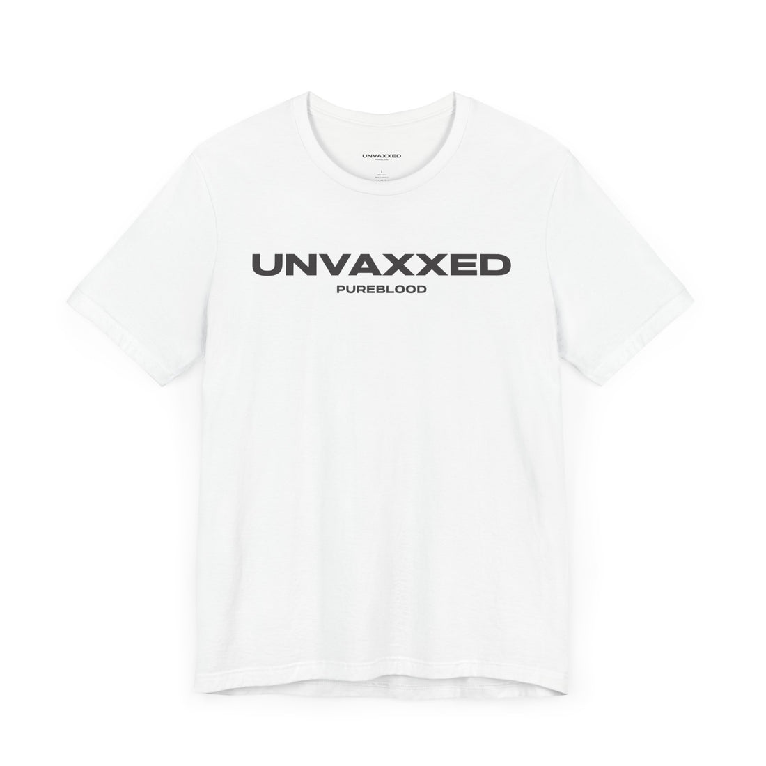 Unisex Jersey Short Sleeve Tee - UNVAXXED Pureblood Statement Shirt