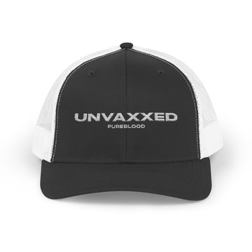 Unvaxxed Pureblood Snapback Trucker Cap - Bold Statement Hat for Free Thinkers
